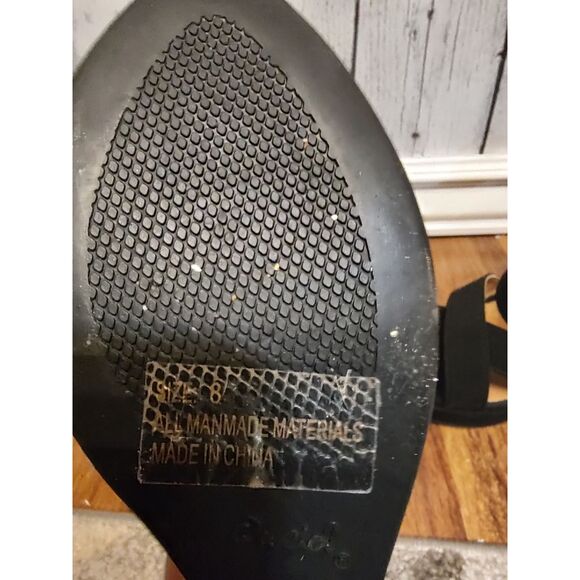 Qupid black tall wedges size 8 - Picture 5 of 5